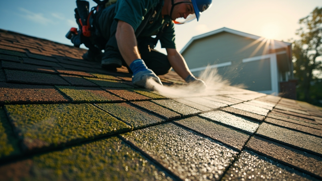 Why Louisville Roofs Turn Black and Green