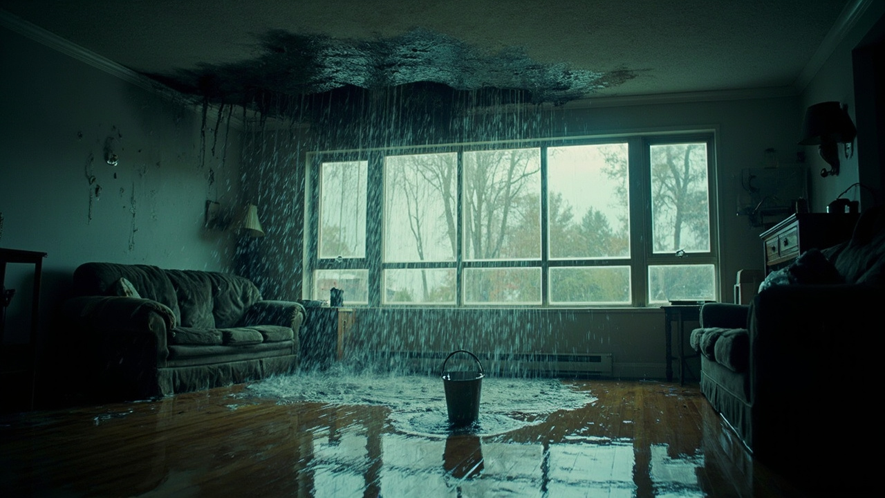 Roof Leaking in Heavy Rain in Louisville – 24/7 Emergency Response and Same-Day Water Damage Mitigation