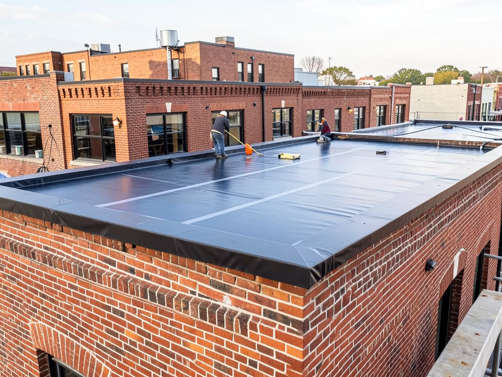 Commercial flat roof repair and maintenance for bu