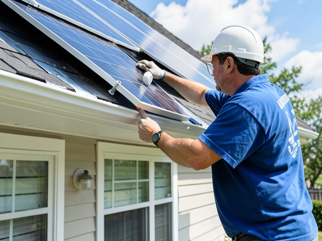 Improving airflow with solar powered attic fans in