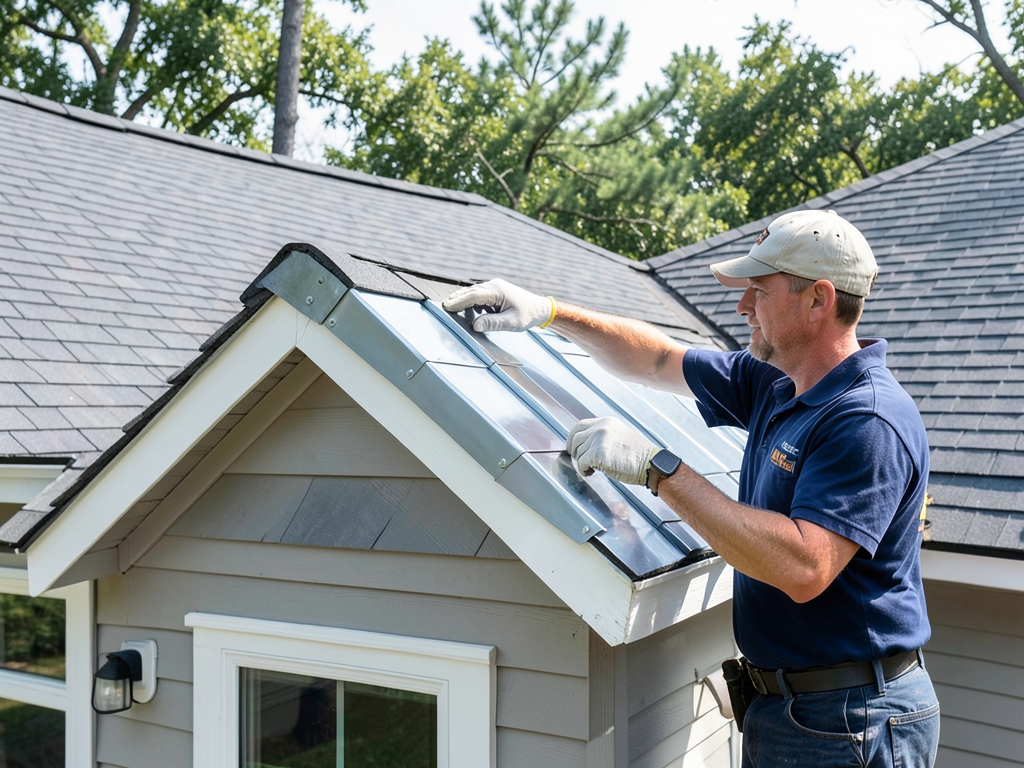 Using zinc strips to prevent unsightly mold and fu