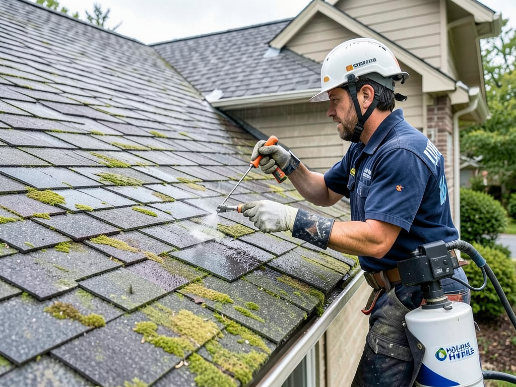 Why moss is growing on your douglas hills roof and