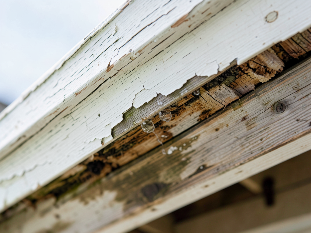 Why peeling paint on your eaves often signals a ro